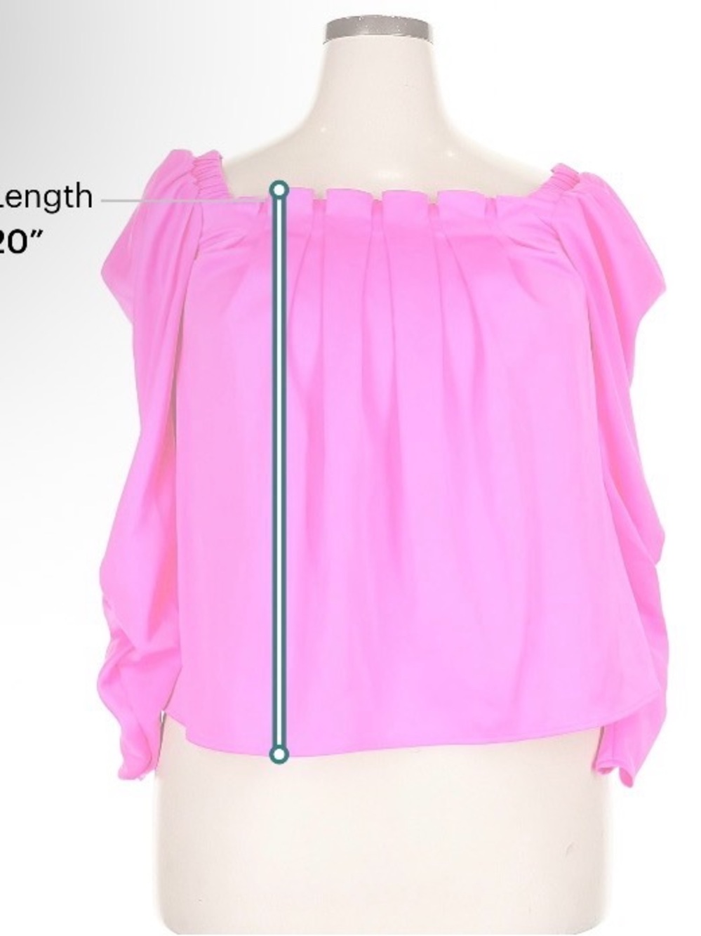 Hot Pink CROSBY by Mollie Burch Off Shoulder Blouse Flowing Top Summer Chic - Picture 6 of 8